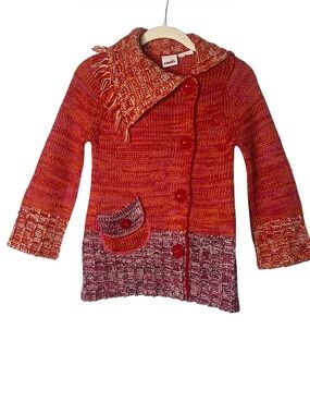 Vintage That’s So Raven Knit Button-Up Multicolored Cardigan Sweater
